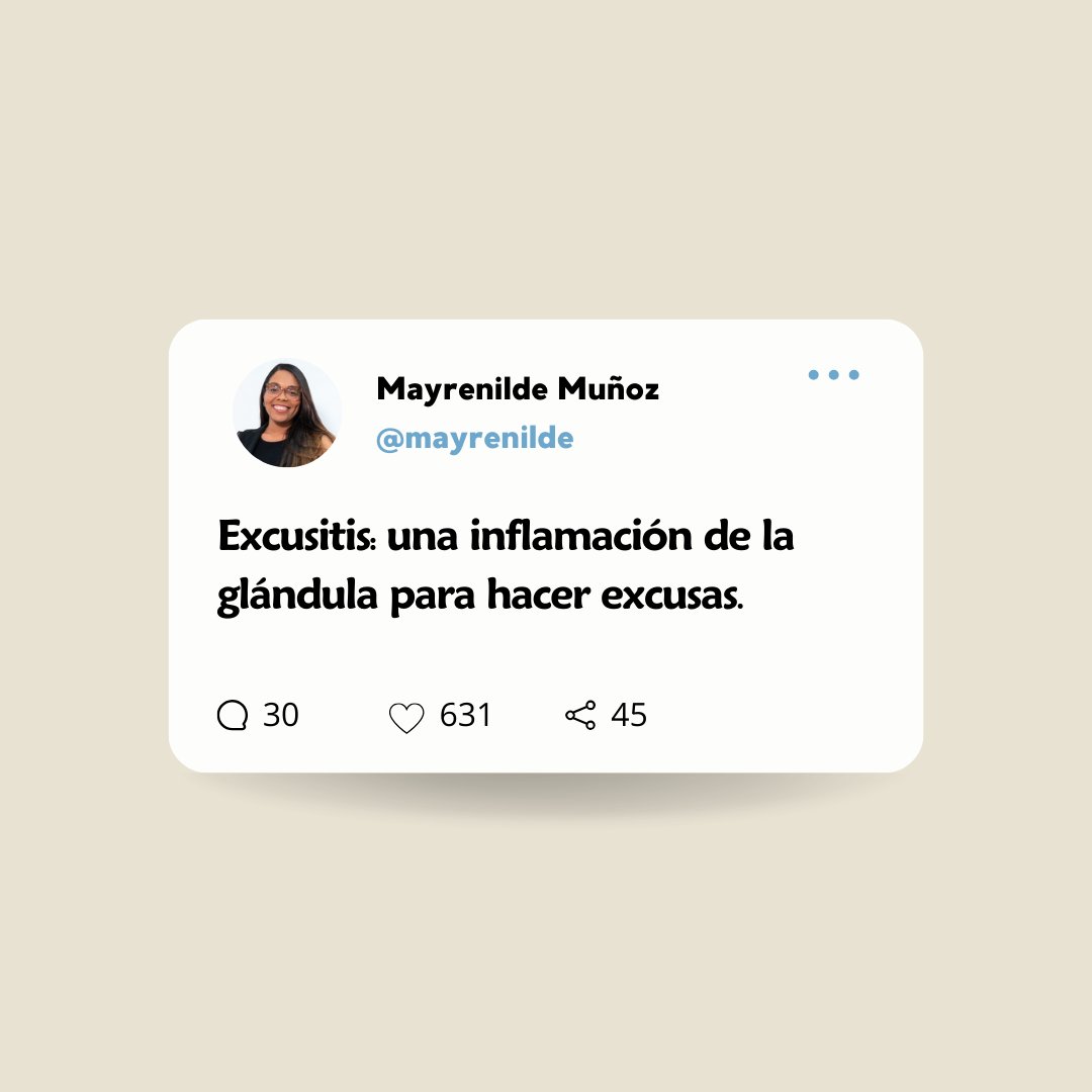 mayrenilde's tweet image. #Excusitis 😕 

El miedo es un buen motor para comenzar a crear  #excusas y dejar de hacer las cosas que siempre hemos #soñado y #aspirado. 

No te voy a decir la típica frase de “NO TENGAS #MIEDO , no, te diré, hazlo con miedo y no lo dejes para después.