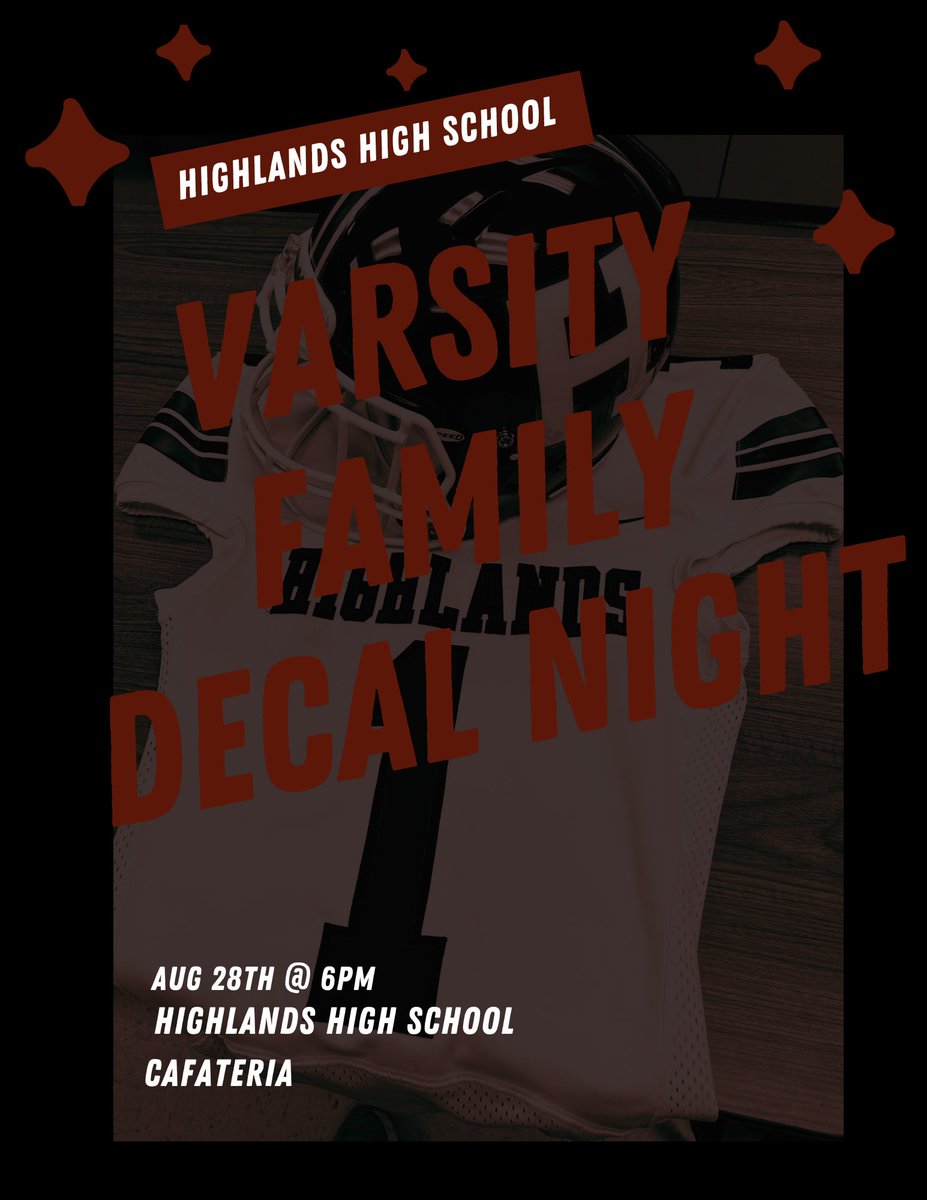 Game week is here!!! And with that we get to continue our amazing tradition of Family Decal Night for our Varsity Football Team. Remember If You Don’t Believe You Don’t Belong #ProtectTheNest