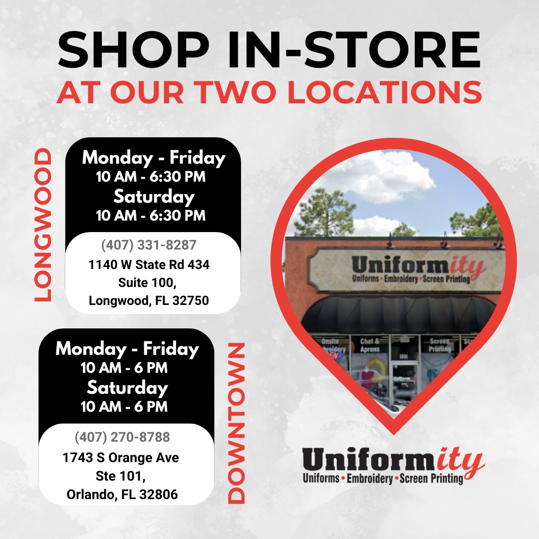 UniformityUSA's tweet photo. Get ready to revamp your work wardrobe! Visit us in-store at our two locations to browse through top brands like Cherokee Uniforms, IRG, Maevn, and more. 

Come shop our diverse selection!

 https://t.co/LhB49s1Dig https://t.co/YFNAGuAAZo