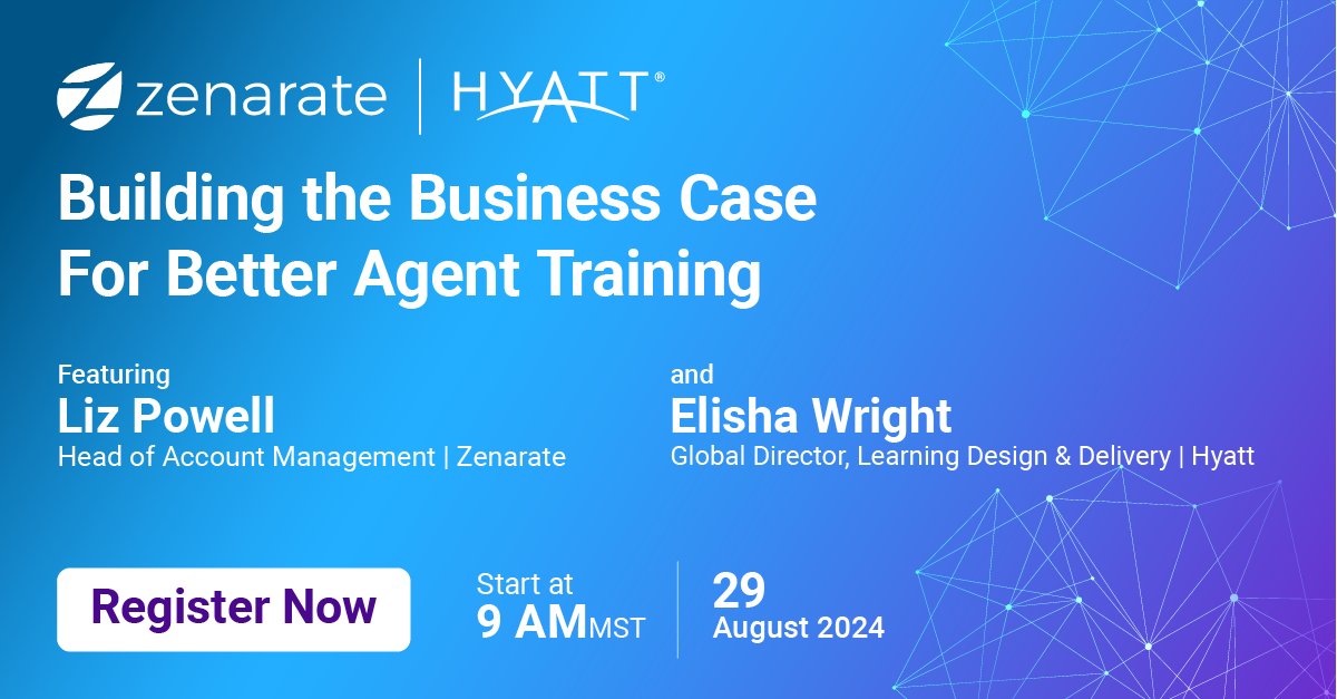 Struggling with agent onboarding and ongoing training? Learn from the best! Hyatt’s Elisha Wright shares his journey of implementing AI Simulation Training to overcome these challenges and improve customer experience in our upcoming webinar.
Register: hubs.la/Q02M689j0