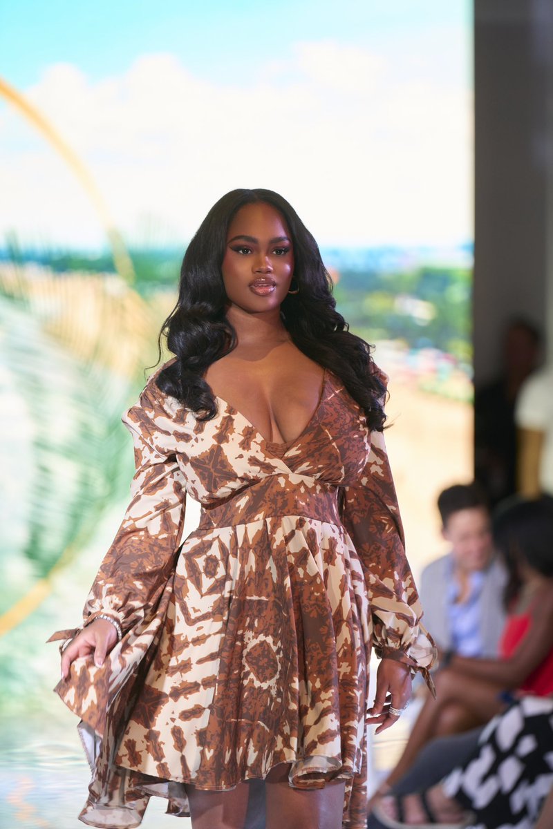 runiboutique's tweet photo. Our top seller, Classic Vida Dress, on the ATL Swim Week runway! 🤎

Photo Credit: @chadlawsonphoto 
Models: @medinaimani_ 

#atlswimweek #atlanta #atlantaswimweek 
#runiatl #RuniBoutique #womenfashion #womenowned #boutique #resortwear #Runi https://t.co/k4xKHXTGPs