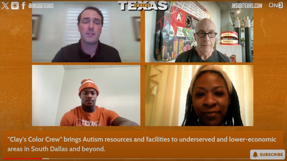 ClaysColorCrew's tweet image. Thank you to @insidetexas and @On3sports for talking with us about our mission and initial efforts. #ArtforAutism youtube.com/watch?v=pRJqj5…