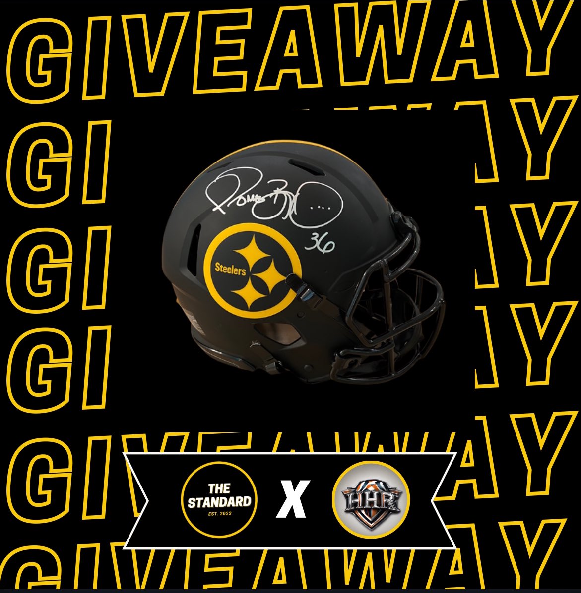 🚨GIVEAWAY ALERT🚨 

We’re teaming up with Hometown Hero Ripz to give away this Custom Signed Jerome Bettis Authentic Helmet!!

How to Qualify:

🔘 Like/RT

🔘 Follow <a href="/TheStandard412/">The Standard</a> 

🔘 Follow Hometown Hero Ripz on TikTok
(Show Proof in the comments) 

✨Tag a friend for extra
