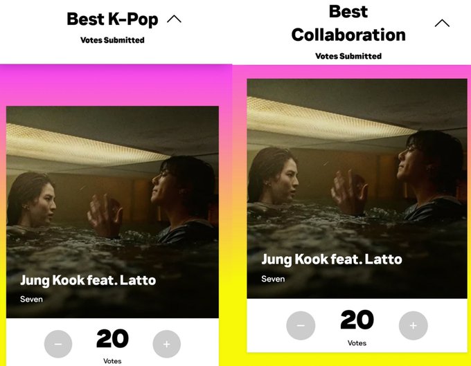 mhereonlyforbts's tweet photo. Armys it's POWER HOUR, a DAILY reminder to go vote on VMA website, lets win for our jungkook‼️

🏆Best Collaboration - Seven
🏆Best Kpop - Seven

🗳:https://t.co/fl45iCf2aF

📆ends on August 31, 7AM KST
-Power hour(double votes): 2AM-3AM KST
-Voting resets: 1PM KST https://t.co/U3AFsSZjbQ