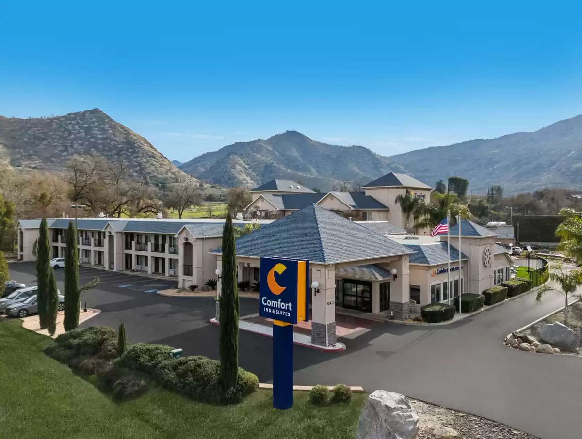 Discover the perfect gateway to Sequoia and Kings Canyon National Parks at Comfort Inn &amp; Suites! Located in Three Rivers, this cozy hotel is just minutes away from breathtaking wilderness and offers modern amenities for a relaxing stay. Your adventure awaits!