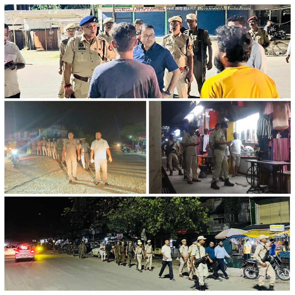DhemajiPolice's tweet photo. #জনহিতজনসেৱাৰ্থে
জনসাধাৰনৰ সুৰক্ষা আৰু আইন শৃংখলা অটুট ৰখাৰ স্বাৰ্থত জিলাখনৰ বিভিন্ন স্থানত  জিলা আয়ুক্ত মহোদয়, আৰক্ষী অধীক্ষক, অতিৰিক্ত আৰক্ষী অধীক্ষক মহোদয়ৰ লগতে বিভিন্ন বিষয়া আৰু কৰ্মচাৰিৰ সহযোগত তহলদাৰী আৰু তালাচী অভিযান অব্যাহত।
@CMOfficeAssam 
@assampolice https://t.co/KQDVtEqjKP
