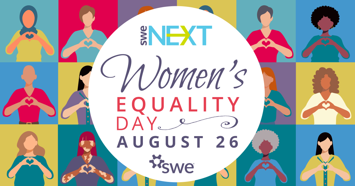 SWENext's tweet photo. SWENext Celebrates the relentless spirit and tenacity of women who fought for their right to shape the course of this nation. 

 #WomensEqualityDay  #SWENext #BeThatEngineer https://t.co/urx4YXliQI
