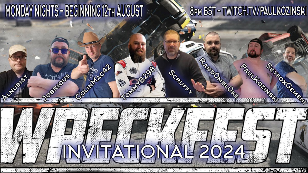 Week 3 tonight at 8pm BST! Is Tommy gonna run away with it or can the pack close the gap?!? Join us on Twitch.tv/PaulKozinski TONIGHT!!!