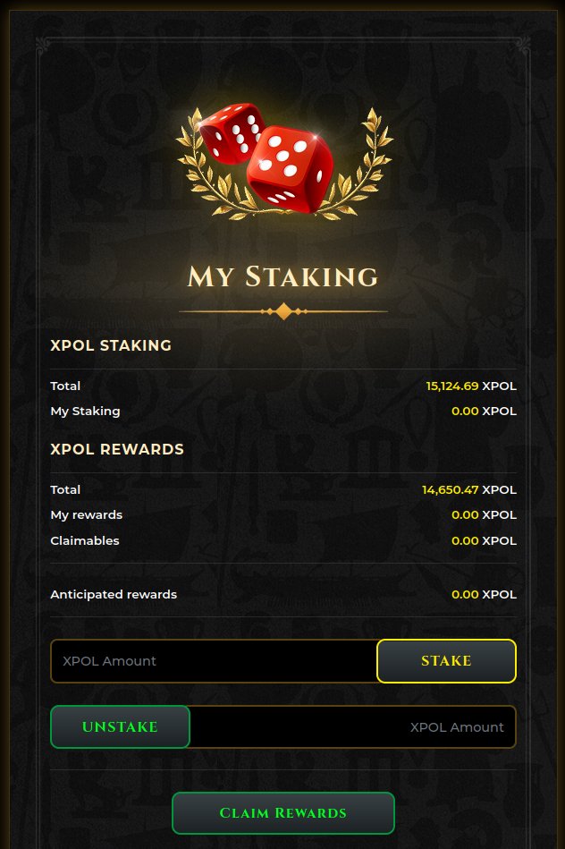 cryptopolium's tweet photo. Attention Cryptopolians!

🚀The staking pool is heating up and is set to distribute rewards at 15,000 XPOL!

🔥 LAST CALL! Stake your XPOL now!

https://t.co/Qtrm9W8dcV

#cryptocurrency  #staking #PlayToEarn #Rewards #xpol #NFT https://t.co/QWGo4VrZoB