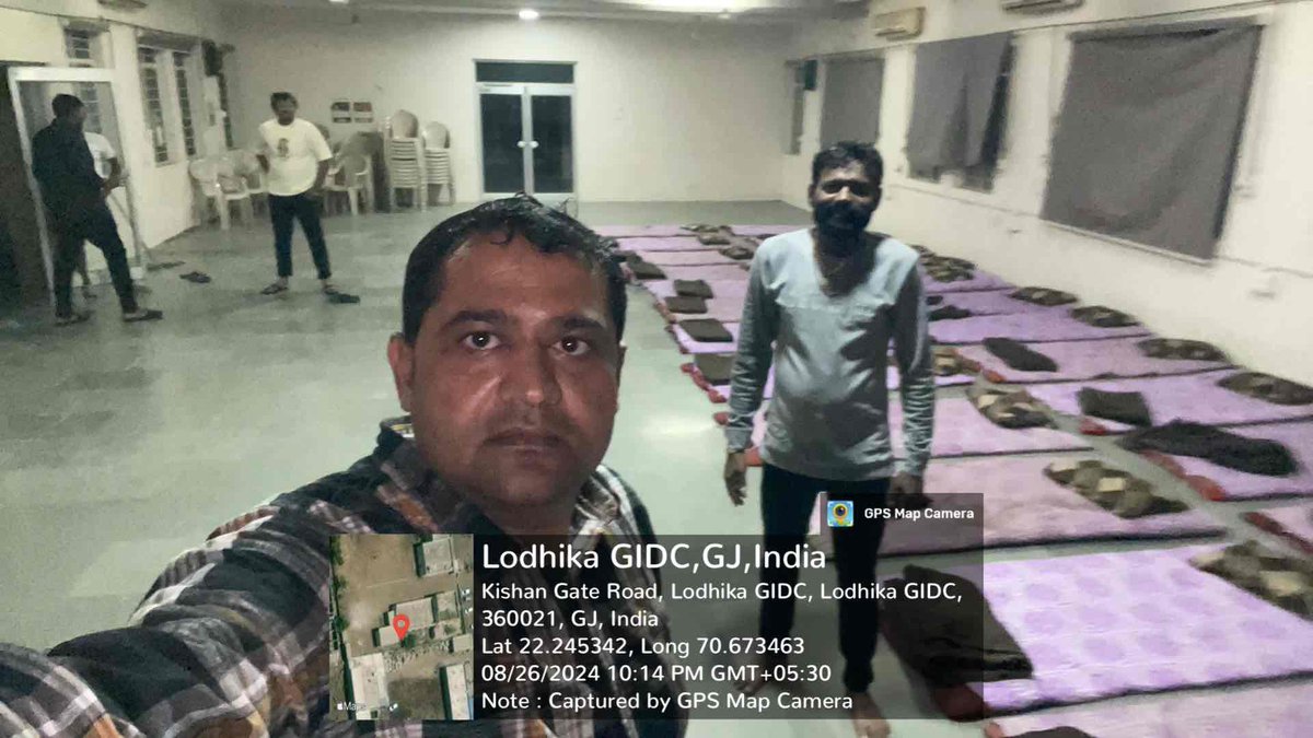 ParagVasoya8's tweet photo. @DDORAJKOT1સાહેબ ની સૂચના અને @LodhikaTdoસાહેબ ના માર્ગદર્શન હેઠળ હવામાન વિભાગ ની ચેતવણી હિસાબે GIDC મેટોડા માં તલાટીકમ મંત્રી અને સરપંચશ્રી દ્વવારા સેટલડ હોમ ની વ્યવસ્થા કરવામાં આવી @CMOGuj @CollectorRjt @PMOIndia https://t.co/6ltj4Cj86W