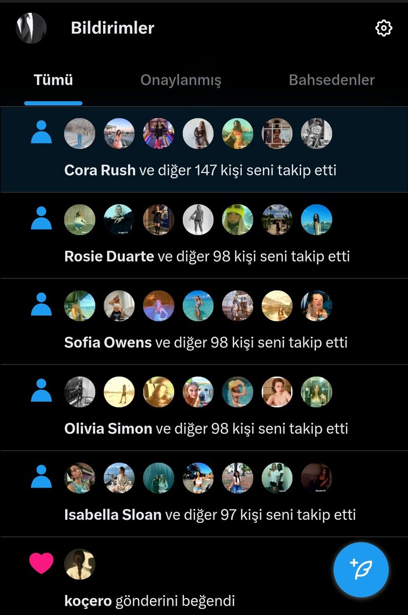 REKOR TAKIPLEŞME ETKINLIĞI

RT YAPANLARI DAHA ÇOK TAKİP EDİYORLAR BİLGİNİZE!

TAKİP EDEN HERKESE GT YAPIYORUM

KISITLAMAM BİTTİĞİNDE TAKİPLERE GT YAPACAĞIM!

✅Bu tweeti rt'le!
✅Rt listesini takip et!
✅Yoruma GT yaz.