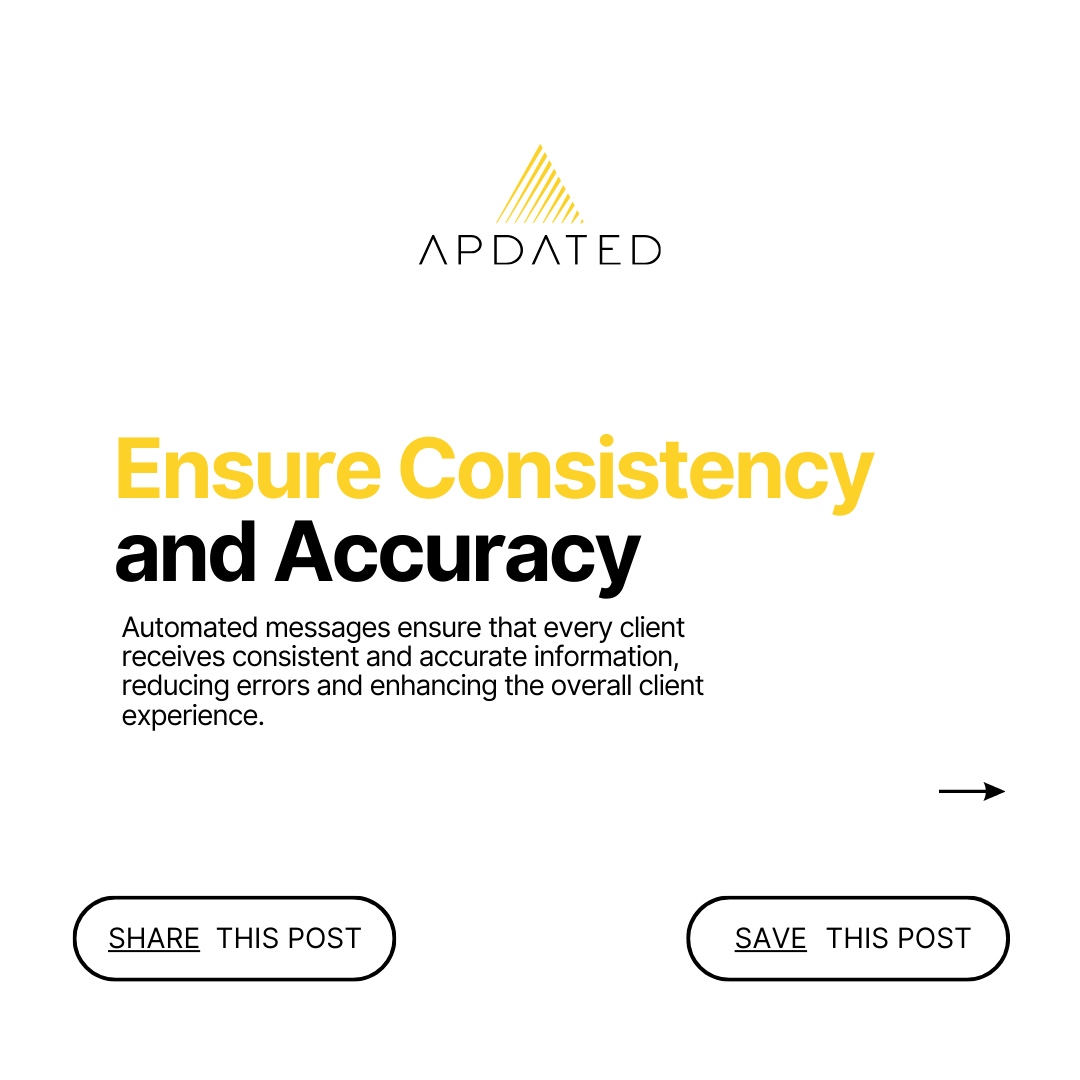 apdated_co's tweet image. Tired of Repeating the Same Information Over and Over? 🚫

Discover how automating your client communication can revolutionize your workflow and improve client satisfaction!

#AutomatedCommunication #BusinessGrowth #AutomationBenefits #CommunicationTools #AlwaysUpdated