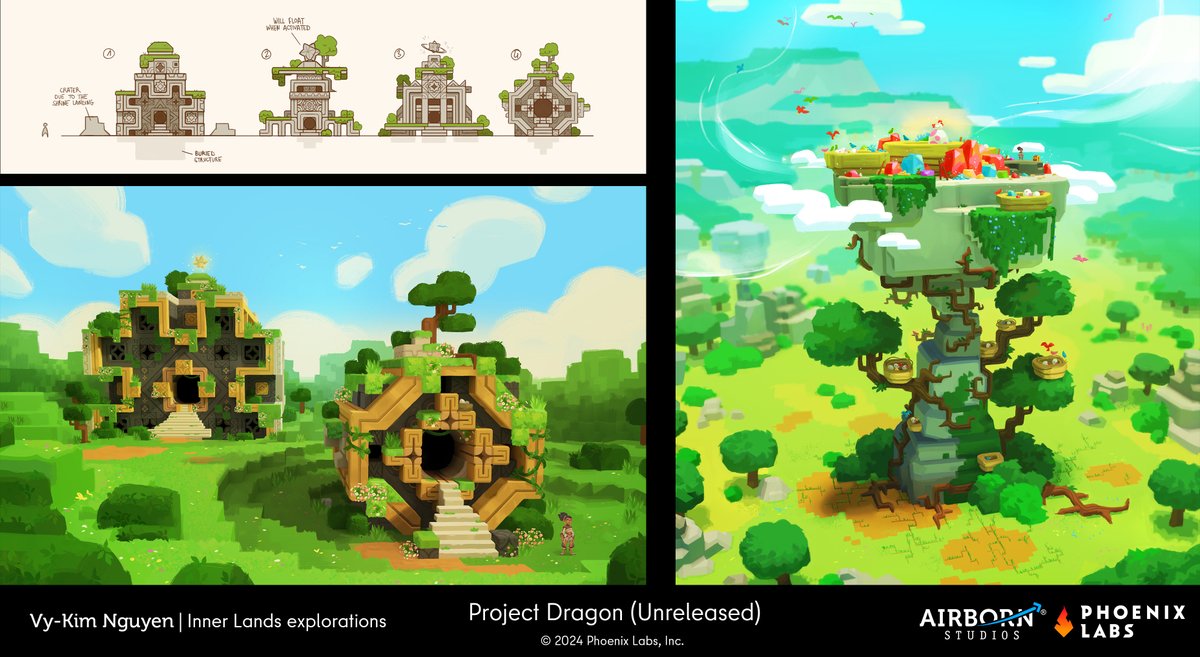 A bunch of early explorations for #projectdragon
