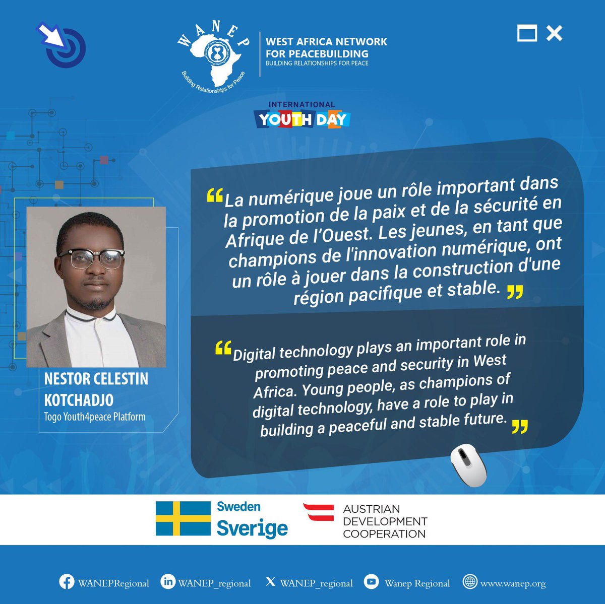 WANEP_Regional's tweet photo. #Highlights #WanepDigitalCampaign #IYD2024
——————————
#PointsCles #CampagneDigitaleWanep
#JIJ2024 https://t.co/5DYaNT2JcZ