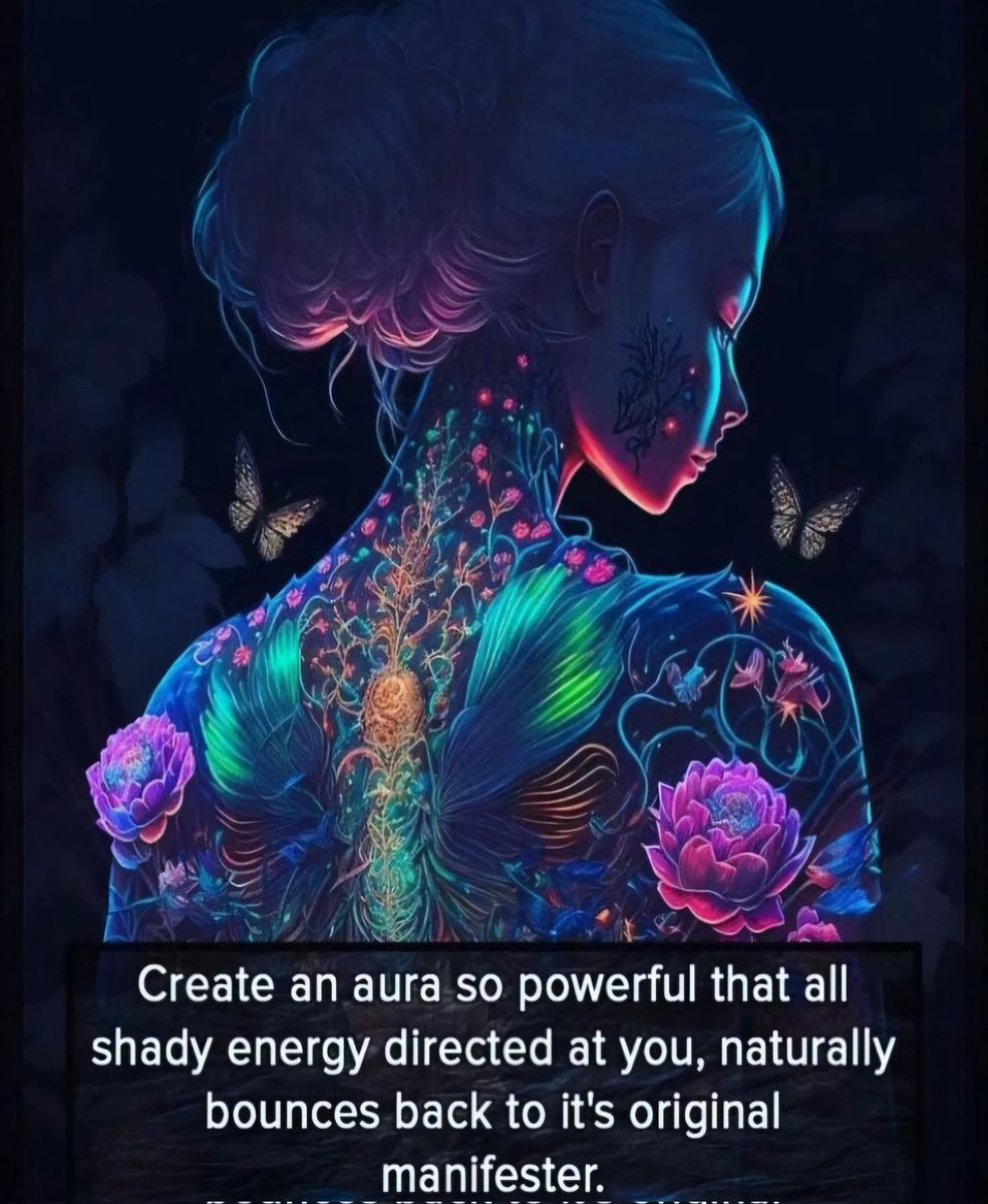Create an aura so powerful that all shady energy directed at you, naturally bounces back to it's original manifester.
