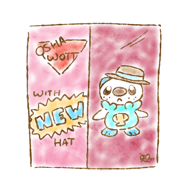(Almost) Daily Oshawott 602. There may have been 601 Wotts before, but THIS one has a new hat. :) #Pokemon