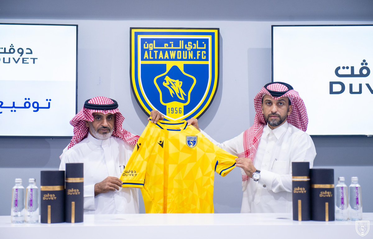 AltaawounFC's tweet photo. 📄| #دوفت راعيًا رسميًا لنادي #التعاون 🤝💛

#التعاون | #دوفت 🤝 https://t.co/kAtJVtRYkO