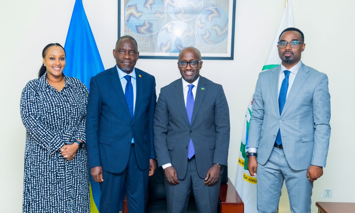 Ministry of Foreign Affairs & Int'l Cooperation (@rwandamfa) on Twitter photo This evening, Minister <a href="/onduhungirehe/">Olivier J.P. Nduhungirehe</a> received H.E. Dianguina dit Yaya Doucoure, Ambassador of Mali 🇲🇱 to Rwanda, for a farewell call as he is ending his tour of duty.
Minister commended him for efforts made to strengthen bilateral relations between the two countries during his This evening, Minister <a href="/onduhungirehe/">Olivier J.P. Nduhungirehe</a> received H.E. Dianguina dit Yaya Doucoure, Ambassador of Mali 🇲🇱 to Rwanda, for a farewell call as he is ending his tour of duty.
Minister commended him for efforts made to strengthen bilateral relations between the two countries during his