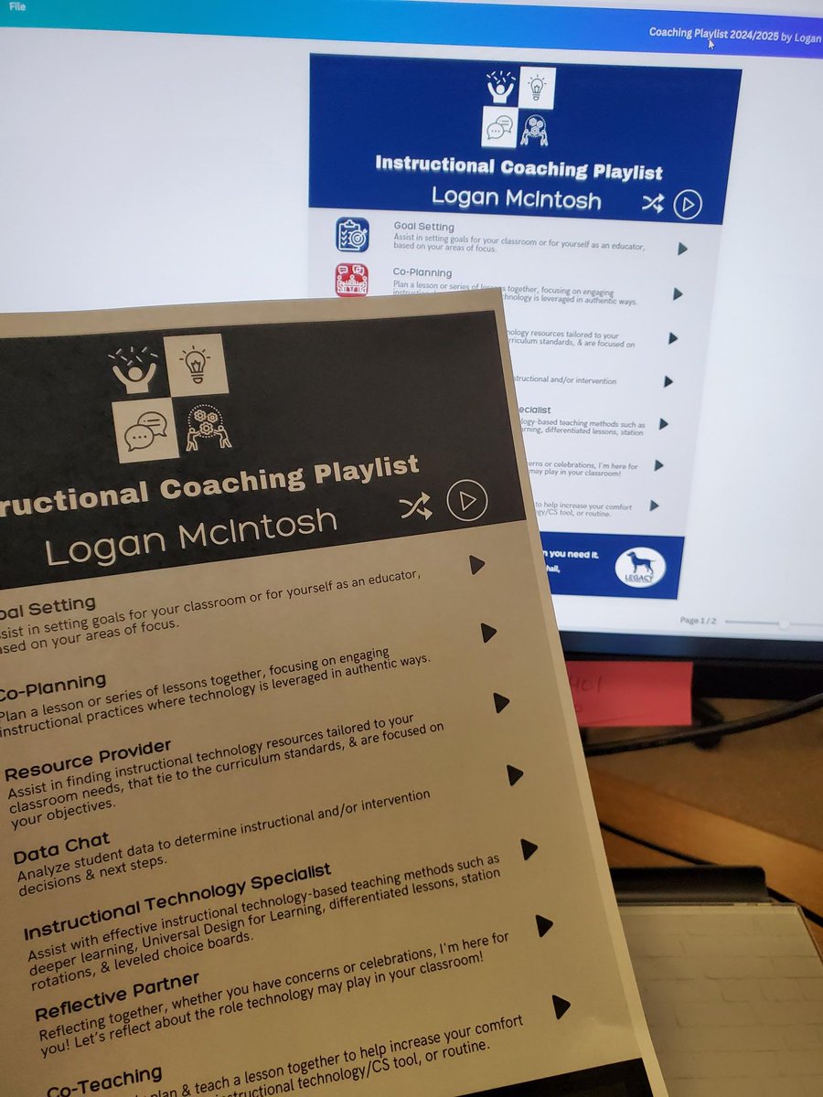 Provide staff members my instructional coaching playlist ✅Can't wait to see how technology is leveraged this year by our amazing teachers to personalize learning and reach our goals in the areas of the 5Cs!! 📈😊 <a href="/LCPSLegacy/">Legacy Elementary</a>