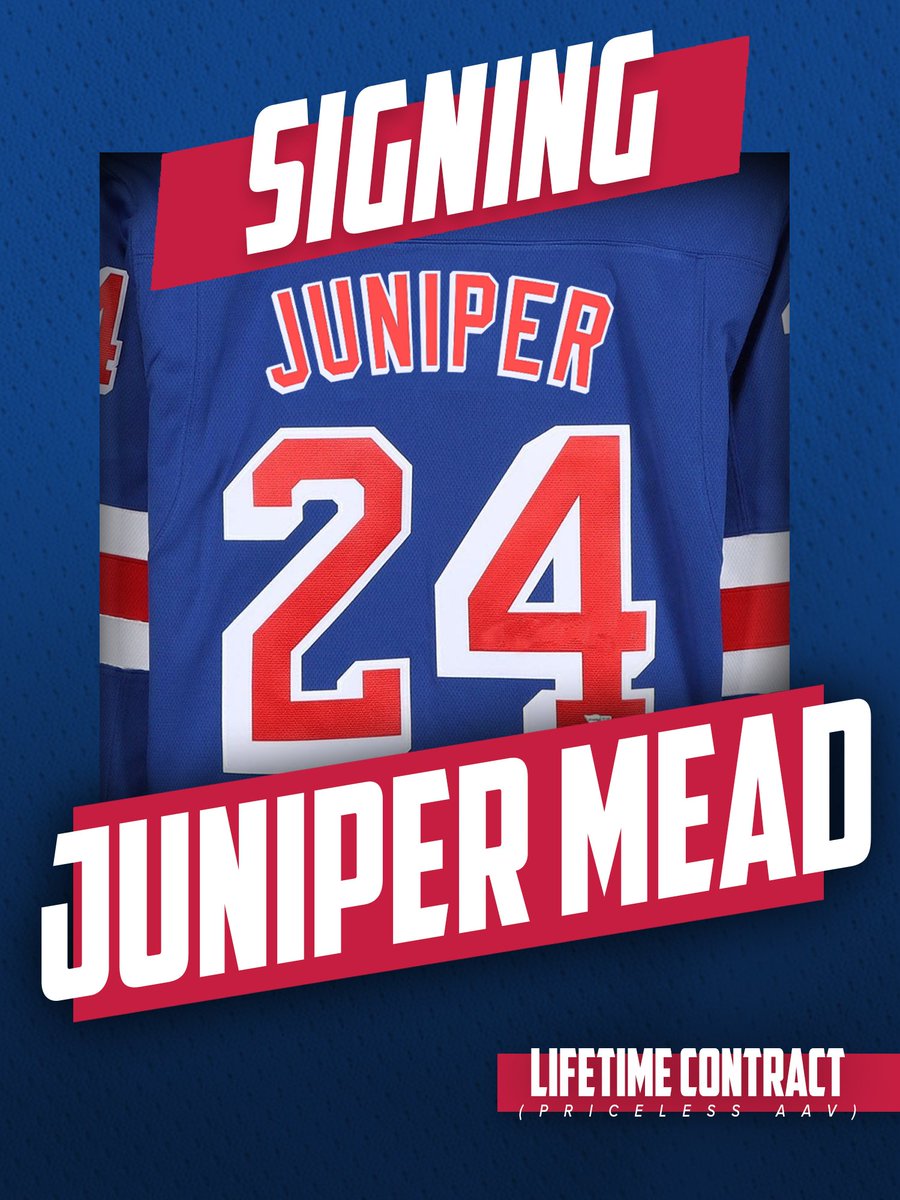 As you all expected. Our daughter was born on 8/24 (Trouba/Kakko day lmao). Probably the least surprising thing. 

Juniper is ready for a life of letdowns and suffering as a Ranger fan at birth, plus, I'm her dad lol 

I'm on like no sleep and delusional but love you all 

LGR