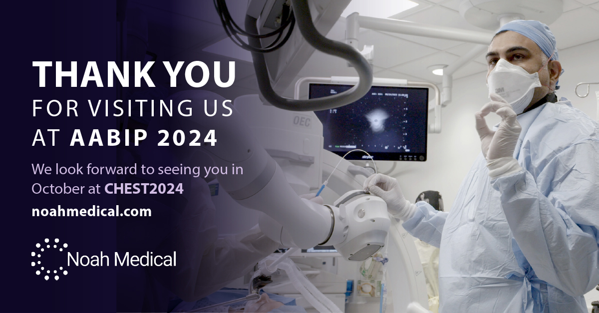 NoahMedical's tweet photo. Our team had a great time at @AAB_IP  #AABIP2024 last week! Thank you to everyone who stopped by the booth and attended our events, and a special shout out to the physicians who presented their experience with the Galaxy System.  
#NoahMedical #GalaxySystem #bronchoscopy https://t.co/CpZqMjPNDe
