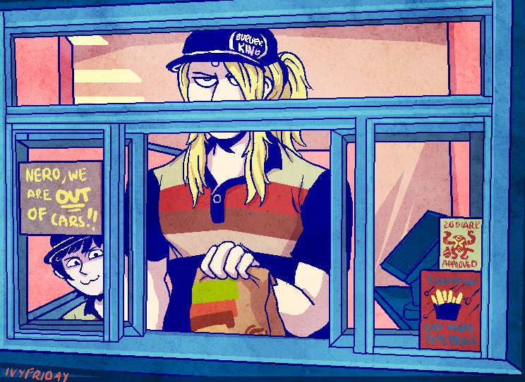 fadamniel's tweet photo. if there's anything you can rely on me for its making really silly stupid nonsense clown images about some final fantasy guys https://t.co/POodiRJuZd