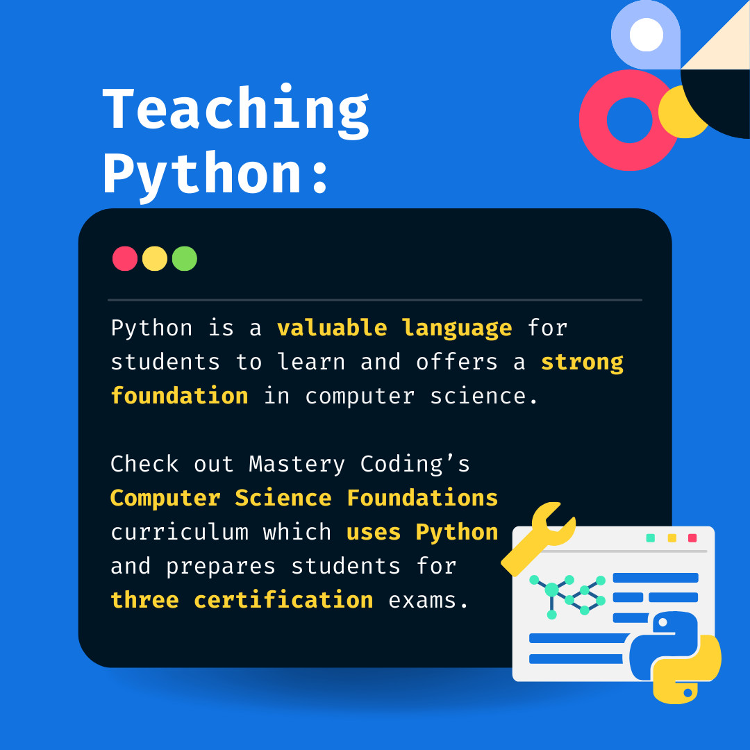 masterycoding's tweet image. Why teach Python?
Teaching Python aligns with the current industry trends by:
💡 Fosters problem-solving skills
📚 Fostering foundation for future education
💼 Providing career opportunities
Elevate your teaching game with #PythonInEducation!
masterycoding.com/courses/comput…