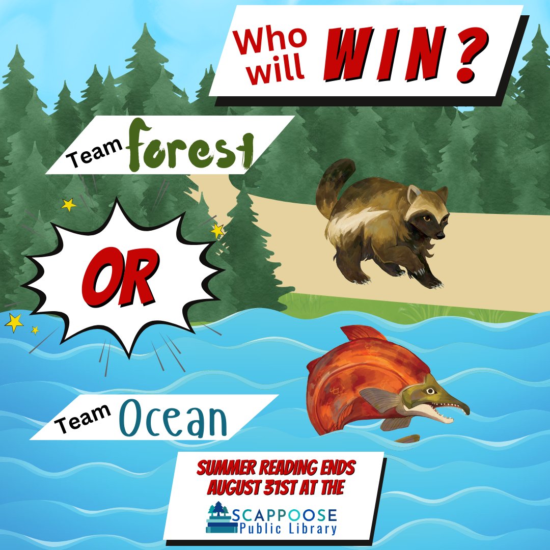 Summer Reading is almost over! This is the last week for youth and adults alike to redeem their trackers for prizes!