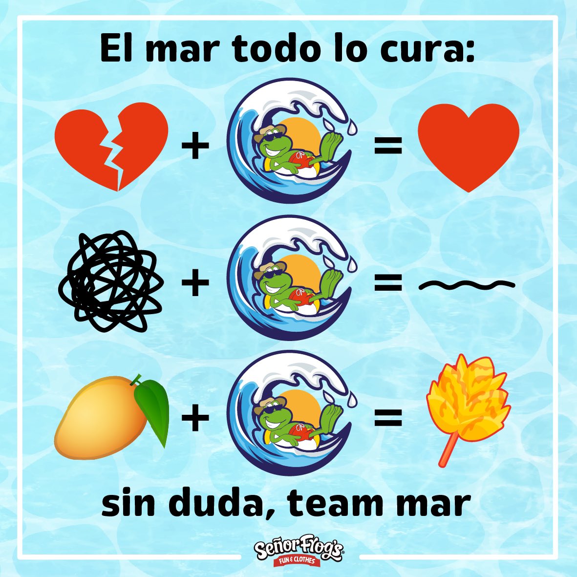 ¿Quén más es TEAM MAR? 😉🌊
#señorfrogs #LCDLDMX #TeamMar