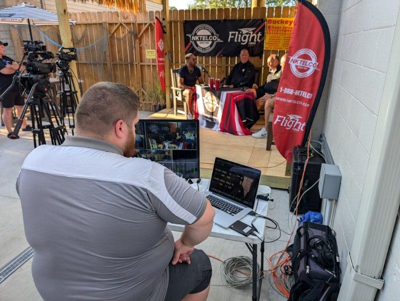 NKT_Productions's tweet photo. This past week was one for the books! The beginning of the week, part of our crew filmed the Cash &amp; Clark 50-year celebration of Shelby County Basketball for @NKTelcoSports! https://t.co/FcgJR1wFeI