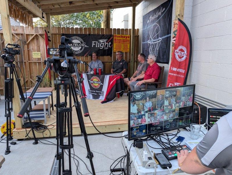 NKT_Productions's tweet photo. This past week was one for the books! The beginning of the week, part of our crew filmed the Cash &amp; Clark 50-year celebration of Shelby County Basketball for @NKTelcoSports! https://t.co/FcgJR1wFeI