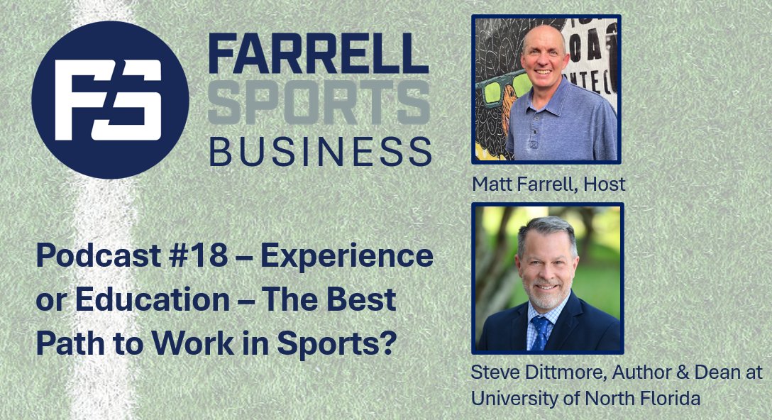 Matt Farrell (@mattfarrell_) on Twitter photo Have questions about school for a career in sports? Major? Master's? @SteveDittmore of <a href="/UofNorthFlorida/">University of North Florida</a> hits in the latest Farrell Sports Business podcast.
Watch: youtube.com/watch?v=DcIvuU… #workinsports
Listen: Apple, Spotify Have questions about school for a career in sports? Major? Master's? @SteveDittmore of <a href="/UofNorthFlorida/">University of North Florida</a> hits in the latest Farrell Sports Business podcast.
Watch: youtube.com/watch?v=DcIvuU… #workinsports
Listen: Apple, Spotify