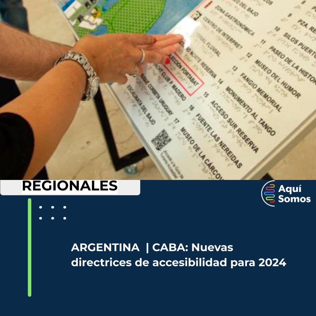 Fomentan el turismo inclusivo

CABA: Nuevas directrices de accesibilidad para 2024

aquisomos.ar

#Inclusion 
#Discapacidad
#Argentina