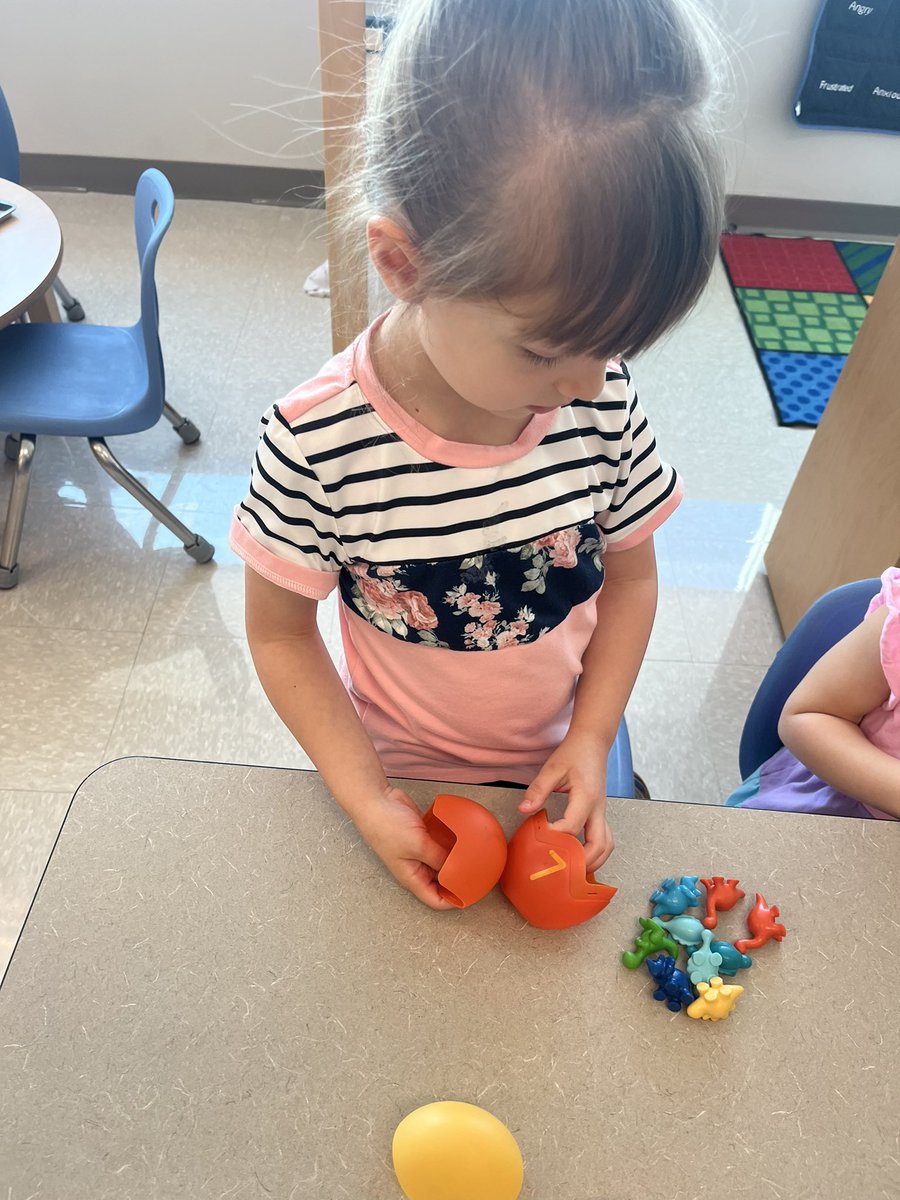 EarlyLearningDr's tweet image. Our little learners had a dino-mite time counting and practicing 1:1 correspondence with dinosaur eggs today! 🦖🥚 Hands-on math fun that makes learning numbers a roaring success! #ECCFamily #MathFun #WeAreECC #ECC #Otters #SchoolFamily #school #family