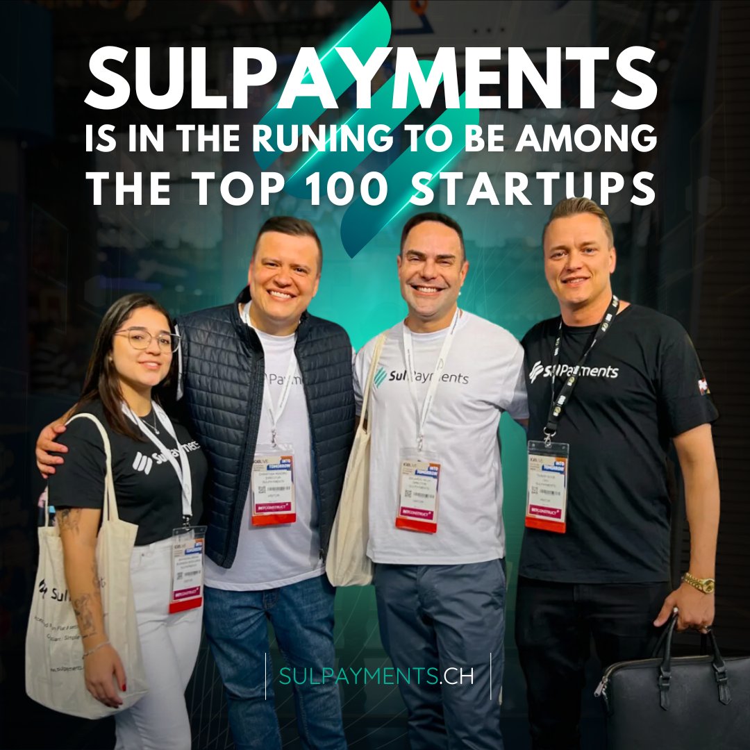 SulPayments (@sulpayments) on Twitter photo SulPayments is in the running to be among the top 100 startups! 🚀
Your vote can help us reach this milestone. Click the link and support us now: startup.ch/SulPayments 💪
#sulpayments #startup  #blockchain #innovation SulPayments is in the running to be among the top 100 startups! 🚀
Your vote can help us reach this milestone. Click the link and support us now: startup.ch/SulPayments 💪
#sulpayments #startup  #blockchain #innovation