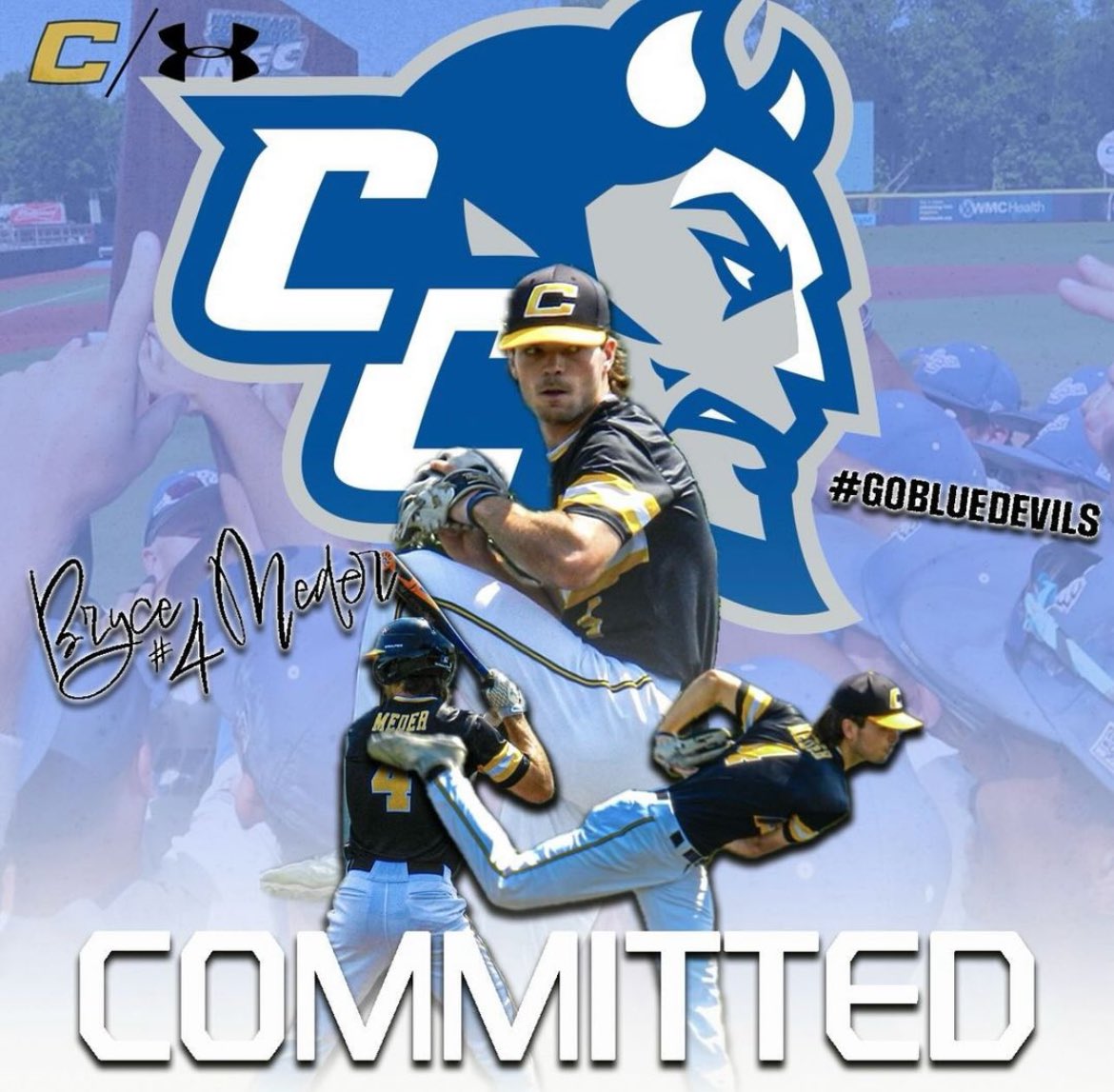 Congrats to <a href="/brycemeder_4/">Bryce Meder</a> on his commitment to <a href="/ccsubaseball/">CCSU Baseball</a>. Bryce has been a workhorse on the mound and run producer at the plate for our organization the past couple of years. The Blue Devils got themselves a great competitor and we could not be happier for him. Well done!