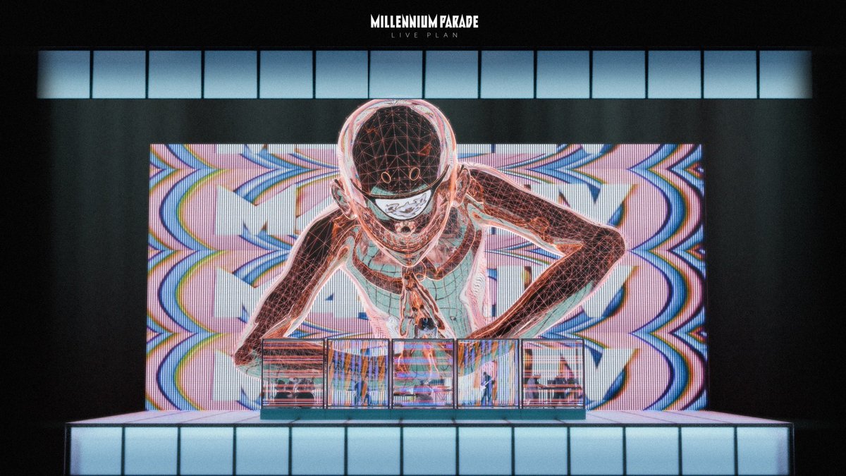 ハンドメイド バラクラバ MILLENNIUMPARADE ミレパ 常田大希 MILLENNIUM PARADE「M4D LUV」に合わせて“鬼天使”がパラパラ