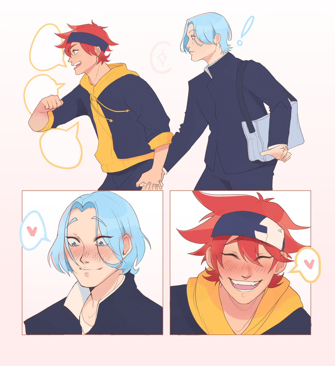 First time holding hands!! #Renga #SK8THEINFINITY #sk8