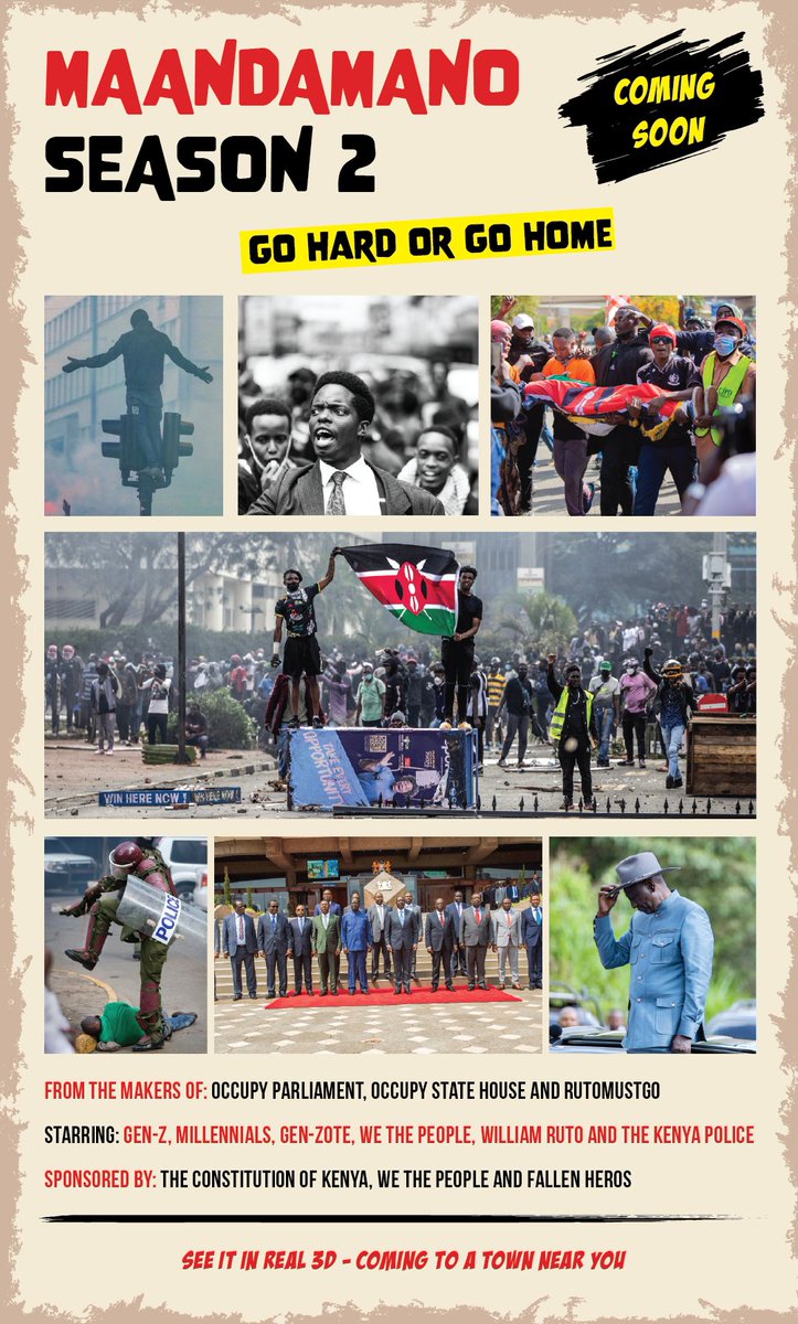 magwaz3's tweet photo. Maandamano Season 2 is finally here. Make way for Nairobi CBD. They will not believe. 🔥🔥

#RutoMustGoNow #RutoMustGo https://t.co/NxLjBEGzsH