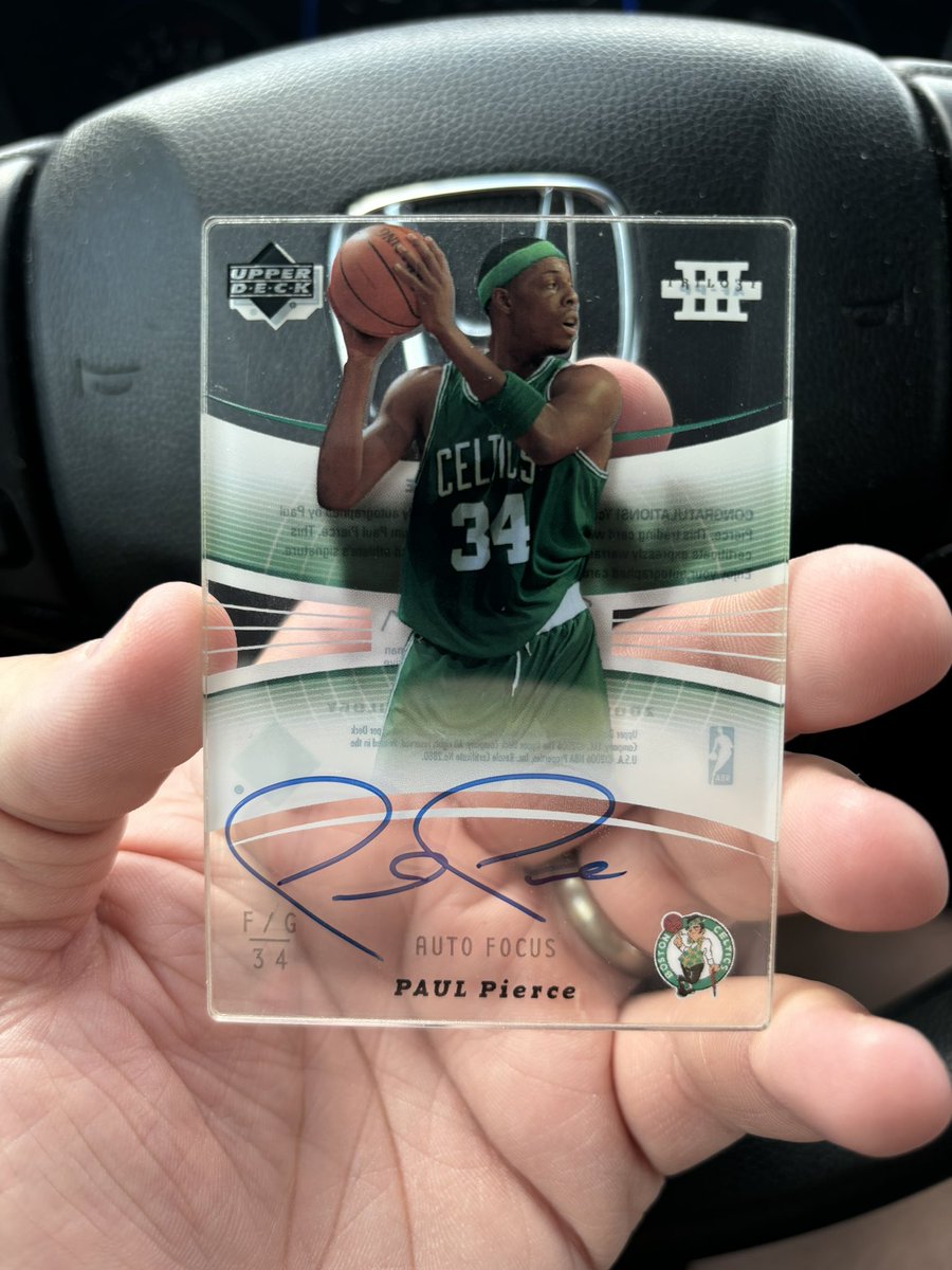 slabfactory_ty's tweet image. Not a Pierce fan, but this auto is sickkkk. I’m a sucker for “glass” on-card autos.
