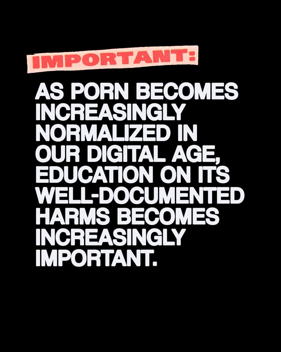 FightTheNewDrug's tweet photo. With most teens exposed to porn by 13, it’s crucial to educate young people on its harms. Want to bring this powerful message to your school or community? Click the link to book a presentation today! 

🔗 - https://t.co/FnNlqCwmNU https://t.co/H49Xa4xUP0