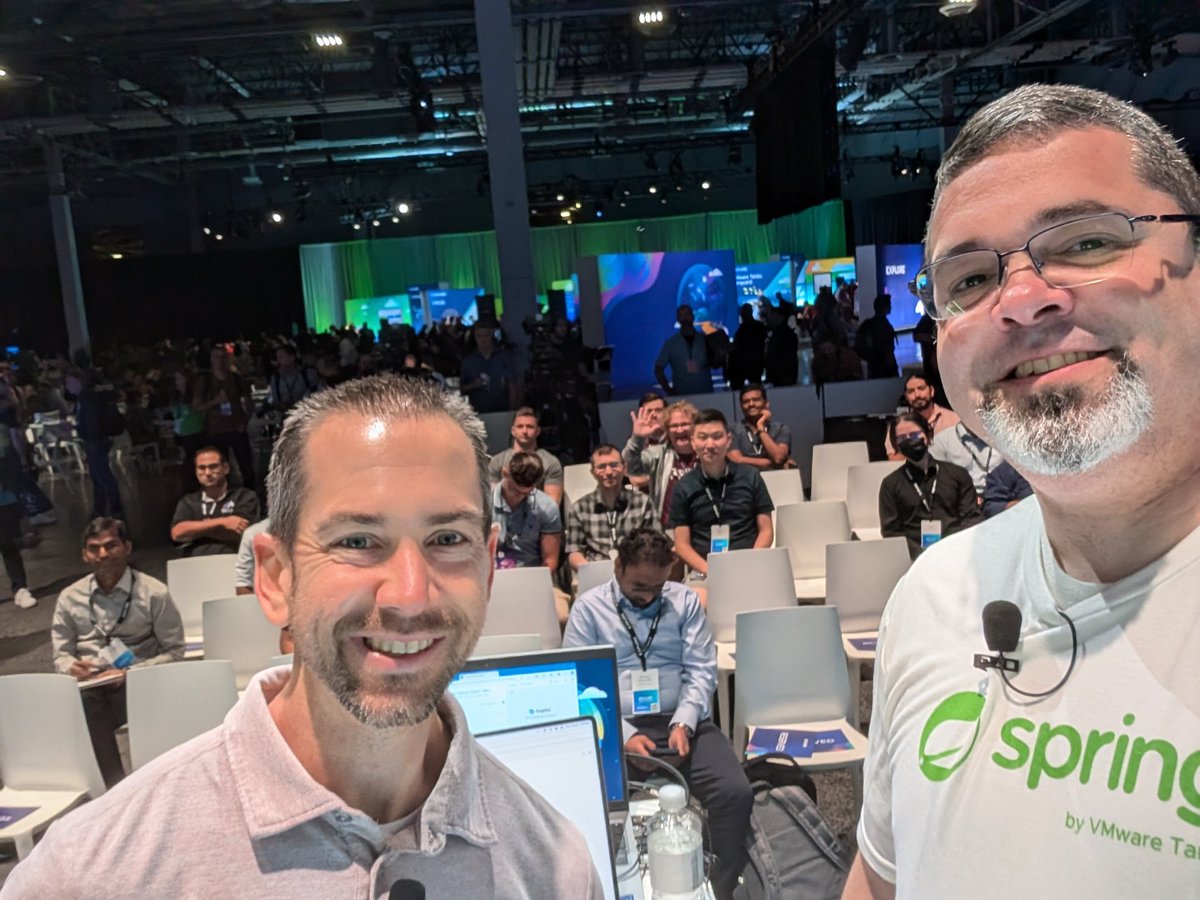 spencerbgibb's tweet image. Love from @VMwareExplore it&apos;s me and @ryanjbaxter ! #springone