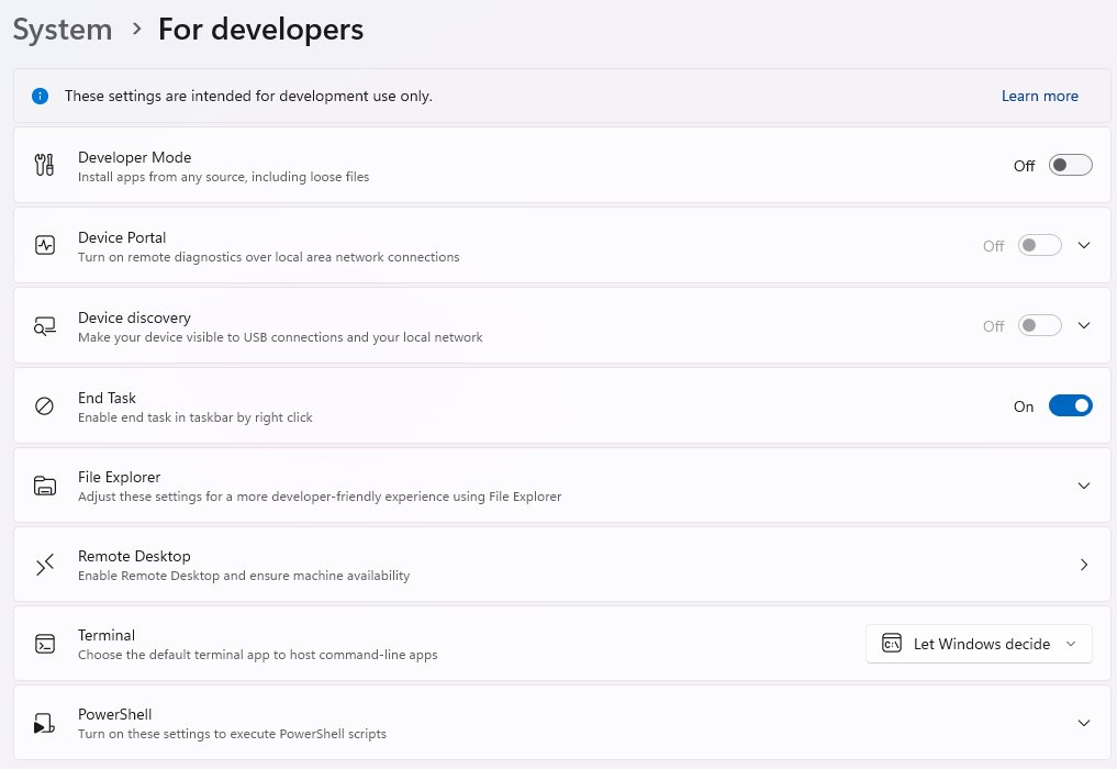 GEAlthobaity's tweet photo. In Windows 11 🟥🟦🟨🟩:
Settings-> System -> For Developer -> فعل خيار End Task https://t.co/Qol40nZWZB