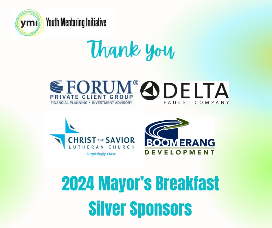 Today we are highlighting Forum Private Client Group, <a href="/deltafaucet/">Delta Faucet</a>, Christ The Savior Lutheran Church, and Boomerang Development as our Silver Sponsors for our 9th annual Mayor's Breakfast. Thank you for your support!