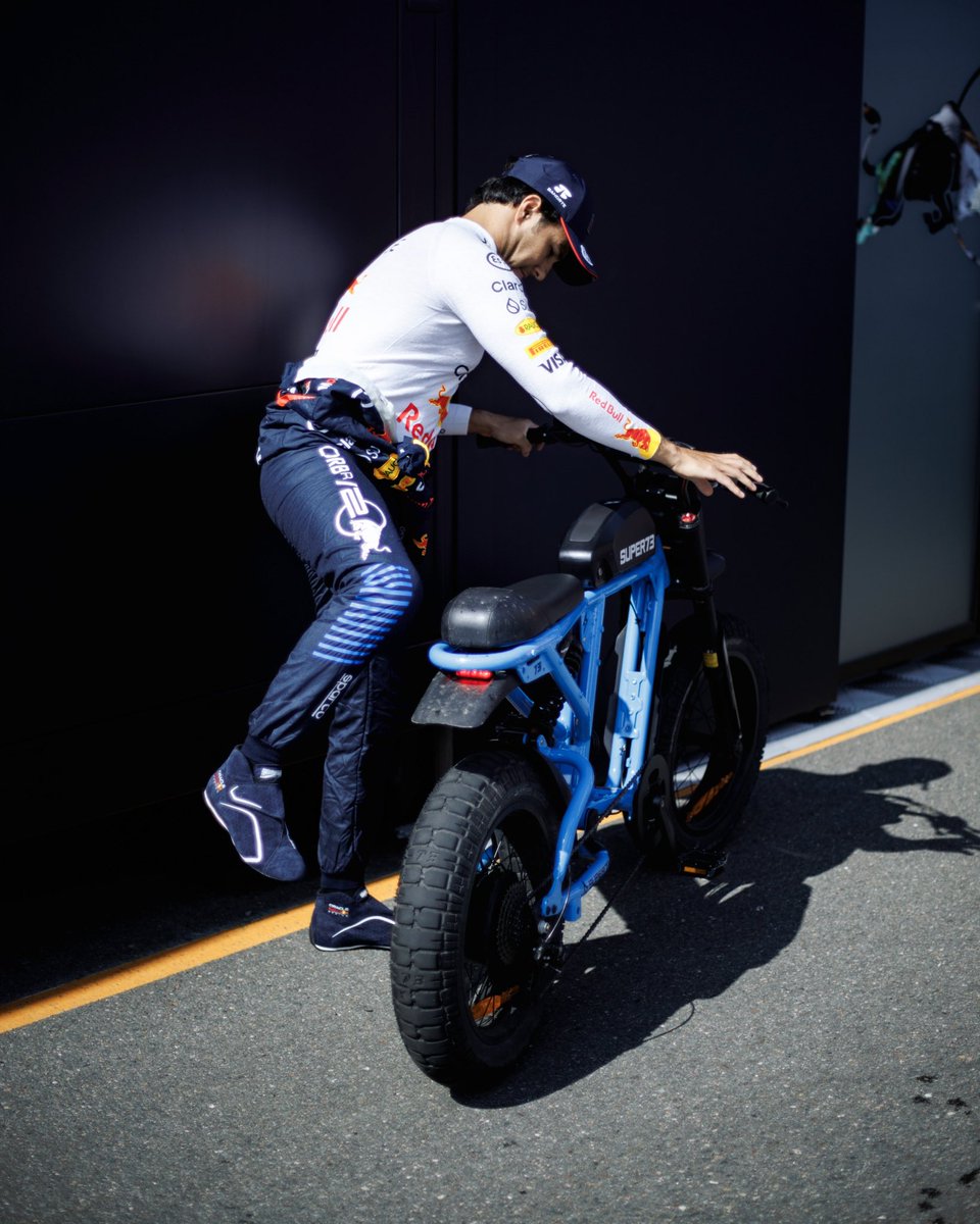 redbullracing's tweet photo. Ridin’ over to Monza 🚴🇮🇹

#F1 || #DutchGP https://t.co/wExYakka6f