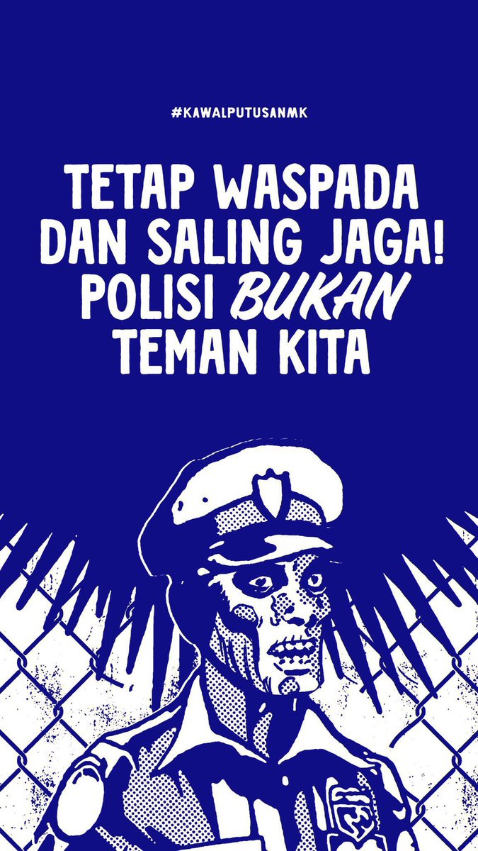 KAMI MENGECAM KERAS TINDAK KEKERASAN DAN REPRESIF KEPADA TEMAN-TEMAN SETUMPAH DARAH KAMI!
Kami ini RAKYAT, bukan MUSUH!
RAKYAT TURUN UNTUK MENEGAKKAN DEMOKRASI DAN KONSTITUSI 

<a href="/DivHumas_Polri/">Divisi Humas Polri</a> <a href="/ListyoSigitP/">Listyo Sigit Prabowo</a> 

#KawalPutusanMK
#IndonesiaEmegencyDemocracy

nct!