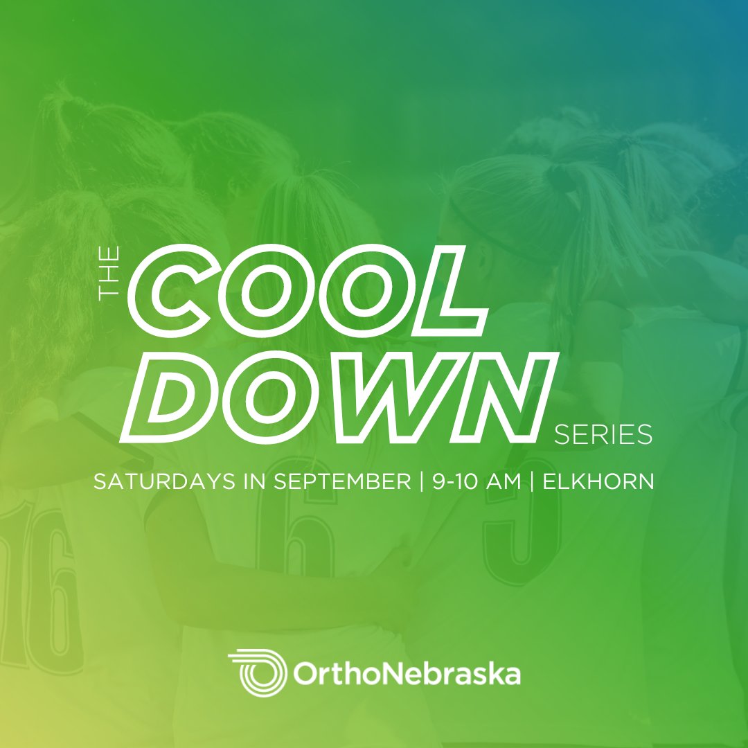 The Cool Down series for high school athletes returns next weekend! Join us every Saturday in September from 9 AM to 10 AM at our Elkhorn location for a chance to hang out, recuperate and learn. It's free, and all sports are welcome. Stay tuned for more details!