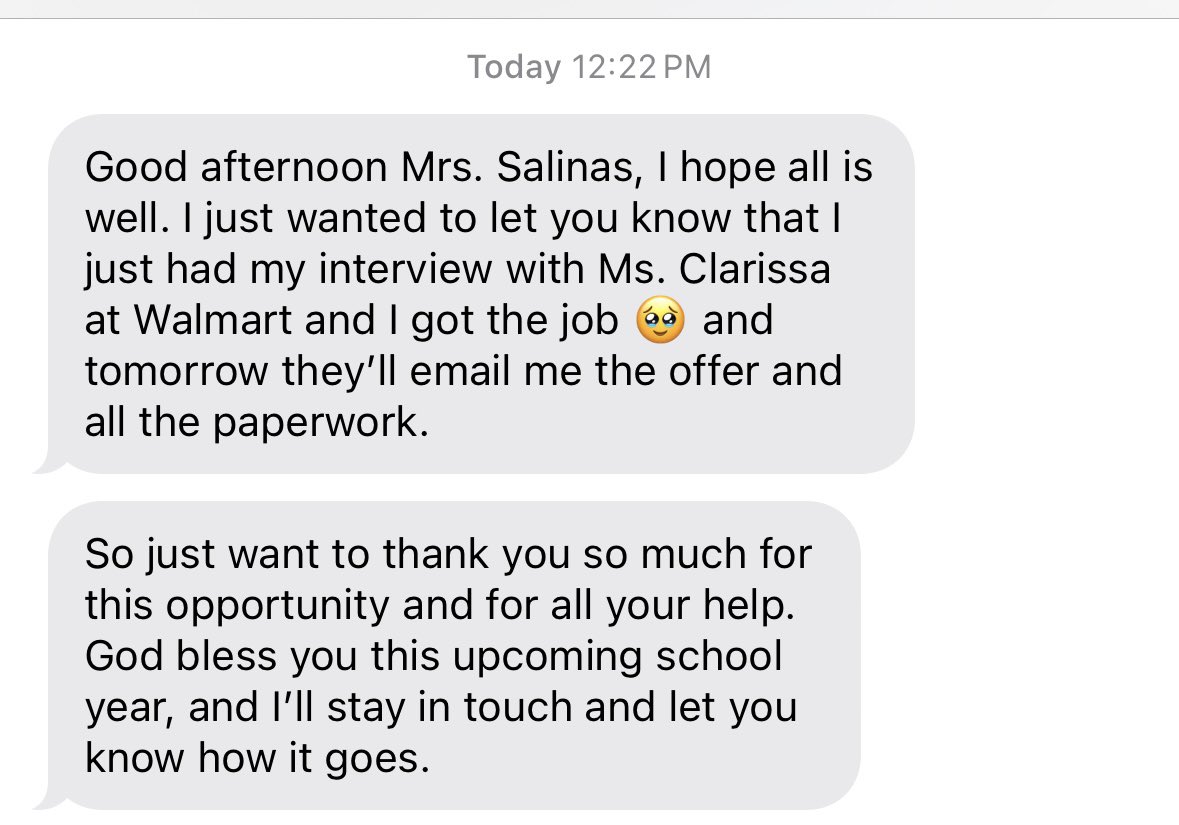 It’s messages like these that make it all worth it 💙💛so proud of all my pharmacy grads <a href="/McAllenISDCTE/">McAllen ISD CTE</a> <a href="/McAllenMemorial/">Memorial High School</a> <a href="/Pride_Mustangs/">Pedro Alvarez, Jr.</a>