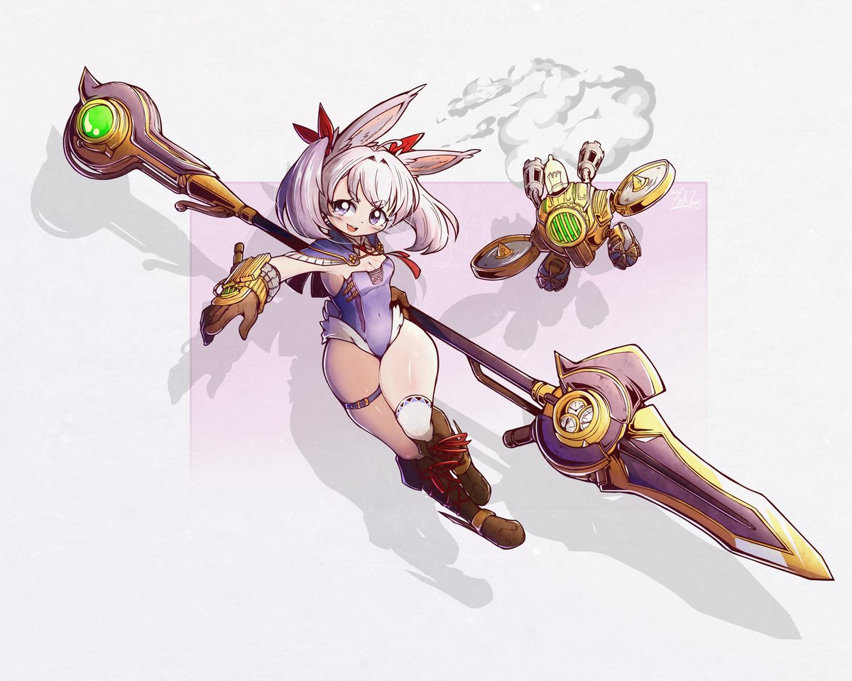 「Amy Grays yes, the glaive is twice her h」|H (エイチ) 🈺のイラスト