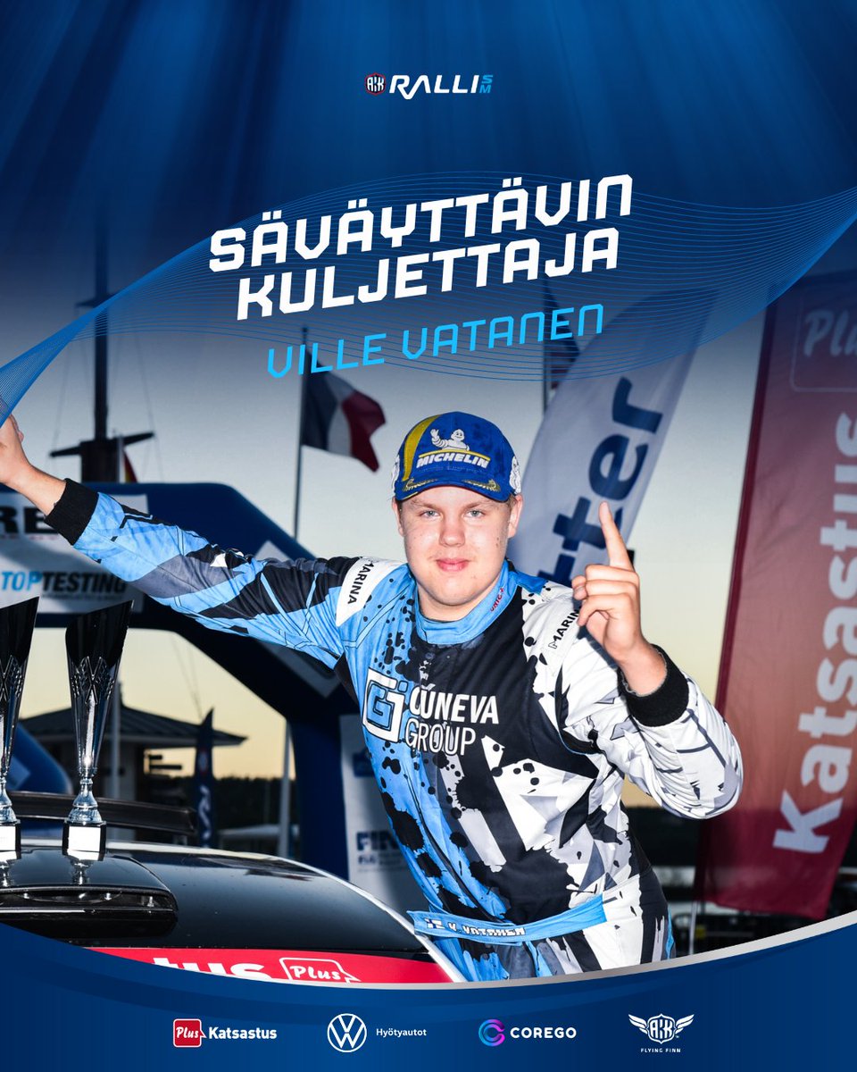 Ralli SM (@rallism) on Twitter photo ๐๐๐รค ๐ฟ๐ฎ๐น๐น๐ถ๐ธ๐ฎ๐ป๐๐ฎ, ๐๐ฎ๐ต๐ฑ๐ฒ๐ป ๐๐๐๐๐ฟ๐ฒ ๐ฆ๐ -๐ฟ๐ฎ๐น๐น๐ถ๐ป ๐รค๐รค๐๐๐รค๐๐ถ๐บ๐บรค๐ธ๐๐ถ ๐ธ๐๐น๐ท๐ฒ๐๐๐ฎ๐ท๐ฎ๐ธ๐๐ถ รครค๐ป๐ฒ๐๐๐ฒ๐๐๐ถ๐ถ๐ป ๐ฉ๐ถ๐น๐น๐ฒ ๐ฉ๐ฎ๐๐ฎ๐ป๐ฒ๐ป ๐ฏ
TOP3 รครคnet
1. Ville Vatanen
2. Henri Altomaa
3. Rasmus Tuominen
#rallism #sรคvรคyttรคvinkuljettaja ๐๐๐รค ๐ฟ๐ฎ๐น๐น๐ถ๐ธ๐ฎ๐ป๐๐ฎ, ๐๐ฎ๐ต๐ฑ๐ฒ๐ป ๐๐๐๐๐ฟ๐ฒ ๐ฆ๐ -๐ฟ๐ฎ๐น๐น๐ถ๐ป ๐รค๐รค๐๐๐รค๐๐ถ๐บ๐บรค๐ธ๐๐ถ ๐ธ๐๐น๐ท๐ฒ๐๐๐ฎ๐ท๐ฎ๐ธ๐๐ถ รครค๐ป๐ฒ๐๐๐ฒ๐๐๐ถ๐ถ๐ป ๐ฉ๐ถ๐น๐น๐ฒ ๐ฉ๐ฎ๐๐ฎ๐ป๐ฒ๐ป ๐ฏ
TOP3 รครคnet
1. Ville Vatanen
2. Henri Altomaa
3. Rasmus Tuominen
#rallism #sรคvรคyttรคvinkuljettaja